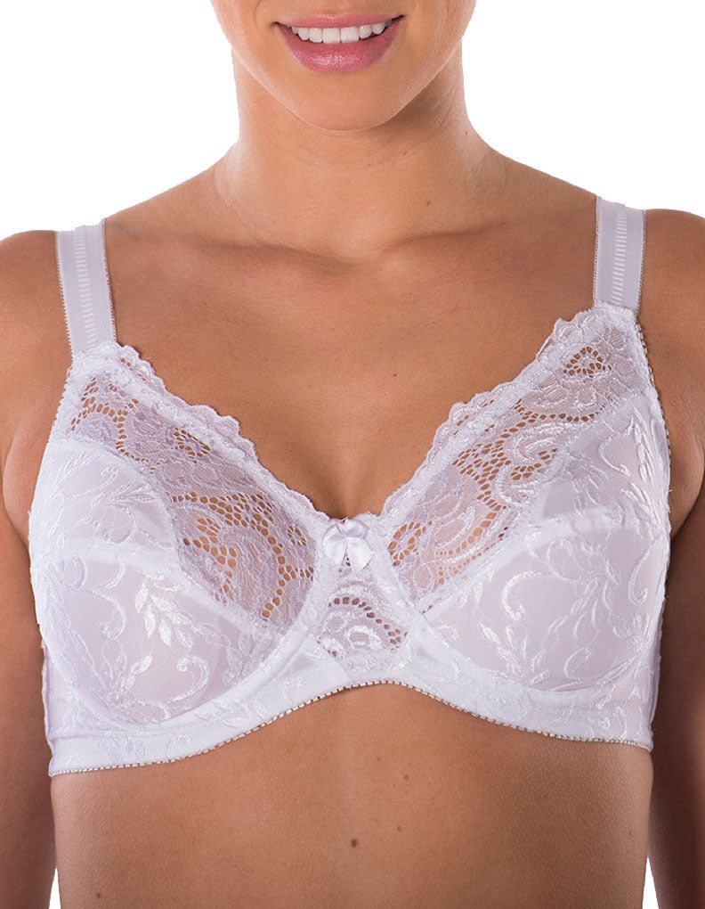 Guy de France White Wired Bra 46D