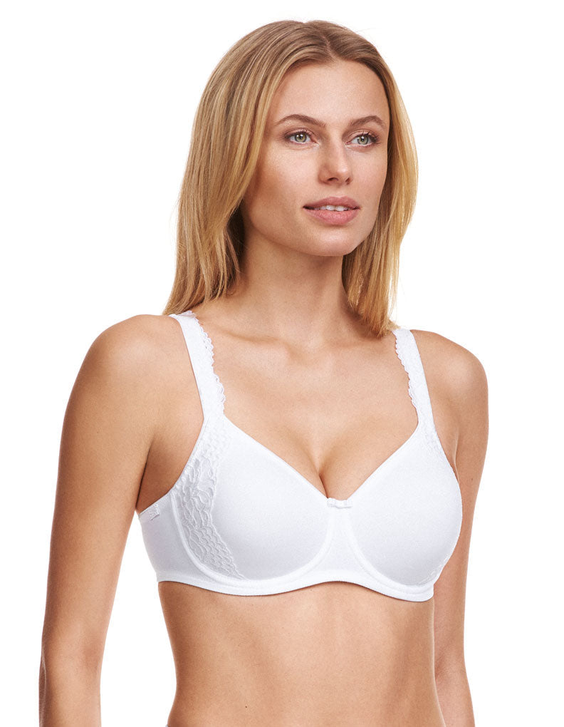 Susa 8013-3 Women's London White Underwired Full Cup Minimizer Bra