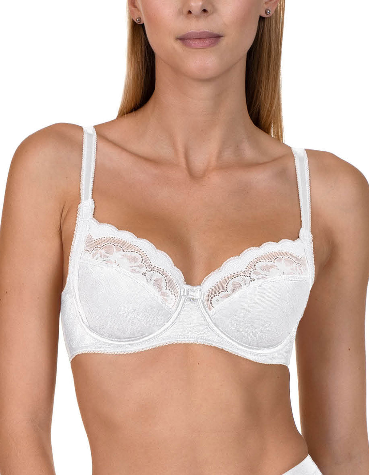 Lisca 20226/20227-01 Evelyn White Lace  Underwired Full Cup Bra