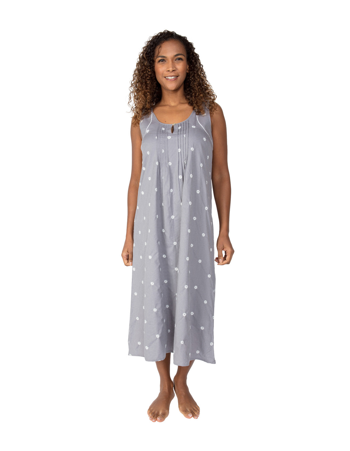 Cyberjammies Nora Rose Juliette 1507 Grey Floral Cotton Nightdress 8