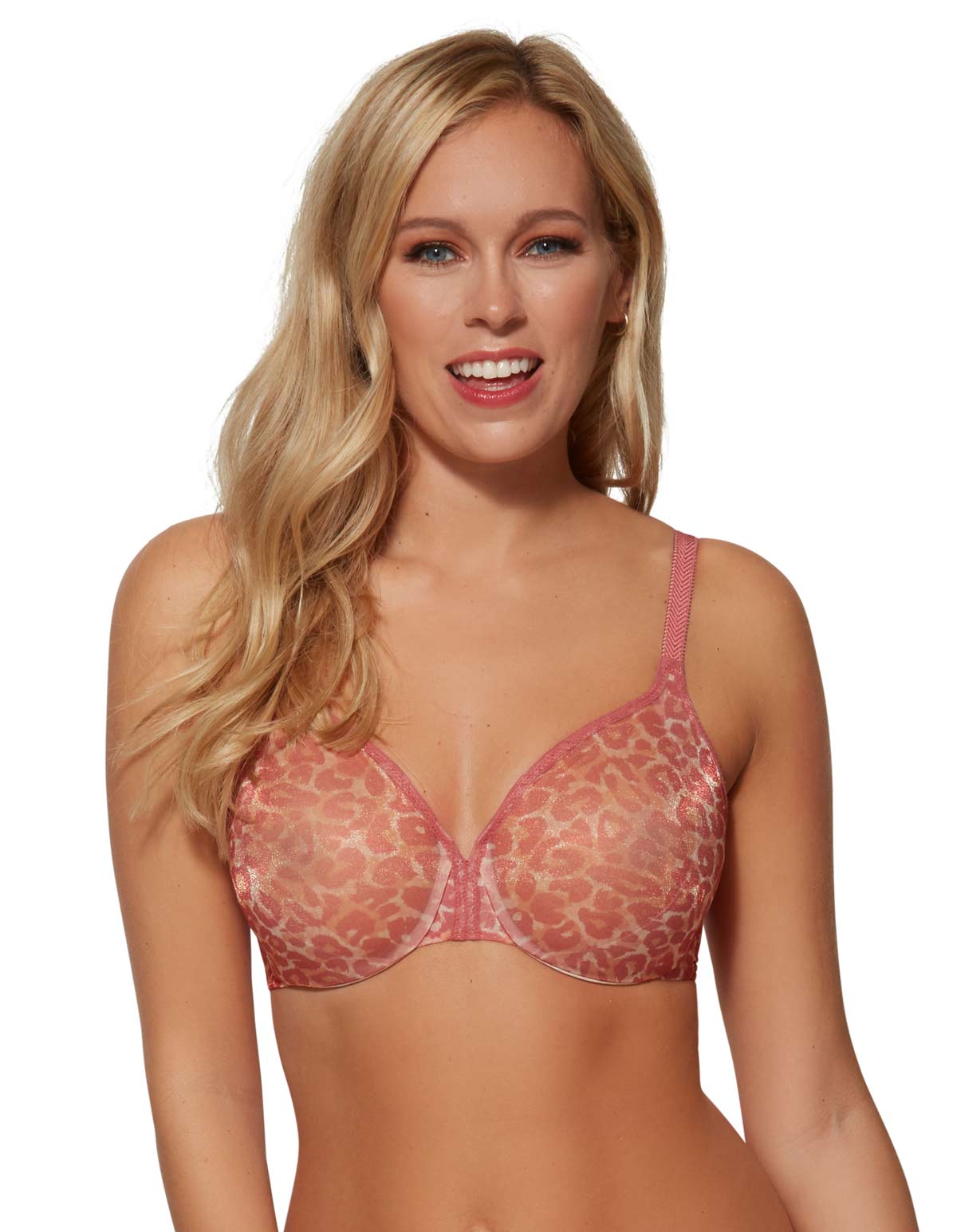 Gossard Glossies Leopard 13101-BPT Blush Print  Underwired Full Cup Bra