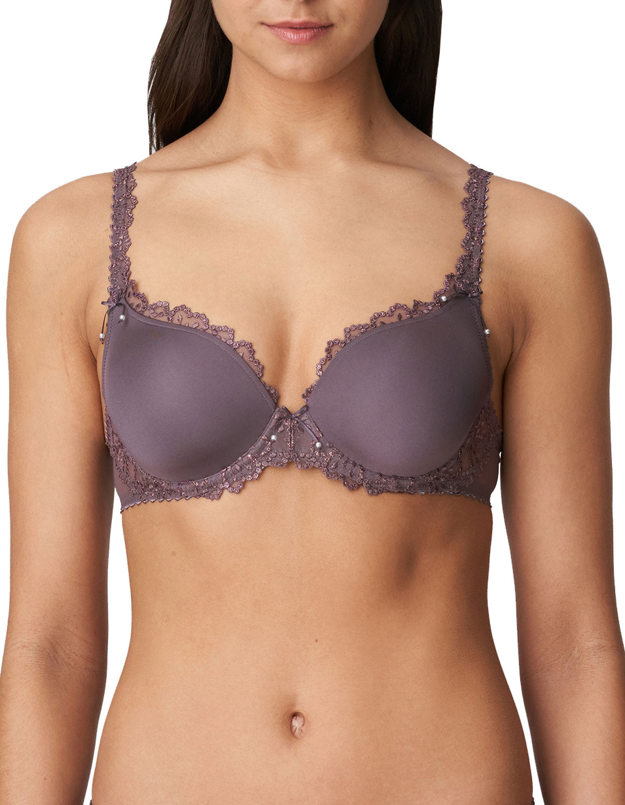 Marie Jo Jane 0101336-CNI Candle Night Purple Underwired Heart Shape Padded Bra