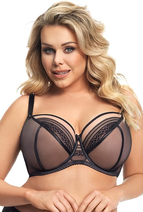 Gorsenia Martynika K671-CZA Black  Underwired Full Cup Bra 90J