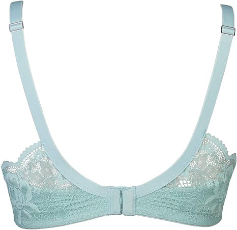 After Eden D-Cup & Up 20.05.7525-174 Faro Faded Green Lace Full Cup Bra 85D