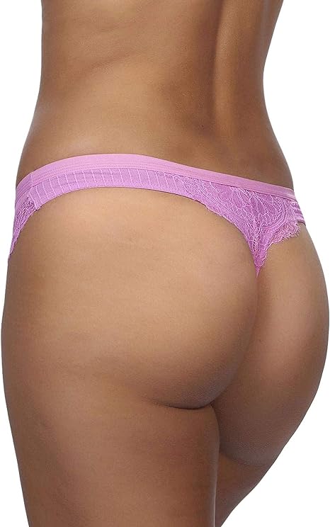 After Eden 10.35.6096-153 Kady Lilac Pink Lace Thong Medium