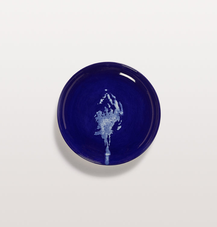 OTTOLENGI FEAST PLATES EXTRA SMALL Lapis Lazuli & Artichoke White